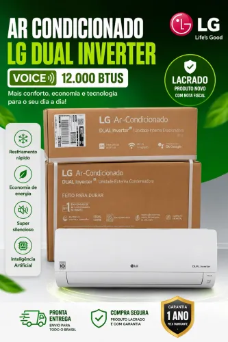 Ar Condicionado Split 12000 Btus Lg Dual Inverter Voice LACRADO