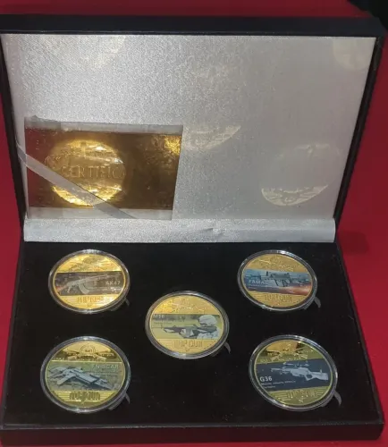 Medalhas banhadas a Ouro 24 k.