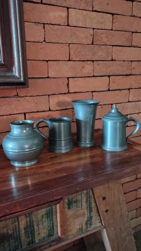 Lote Exclusivo: 4 Troféus Históricos de Golfe em Estanho John Somers (Anos 90)