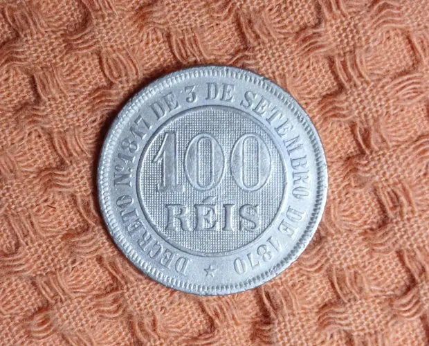 Moeda 100 Réis 1.887