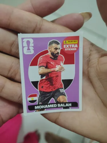 figurinha extra sticker Mohamed Salah