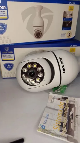 Câmera Lâmpada Jortan 360° Yoosee Original | Funciona Somente em Wi-Fi 2.4 GHz