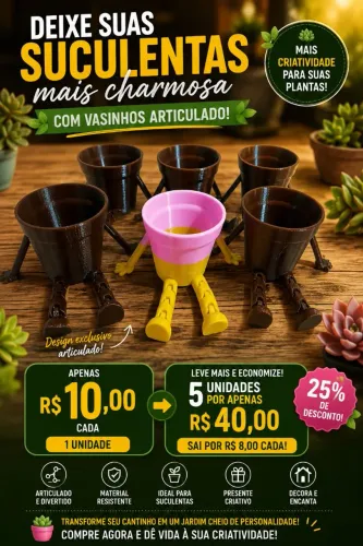 Vasinhos para suculenta