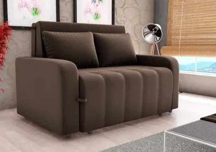 Sofá Cama Veludo 1,38m - (Promoção)!!