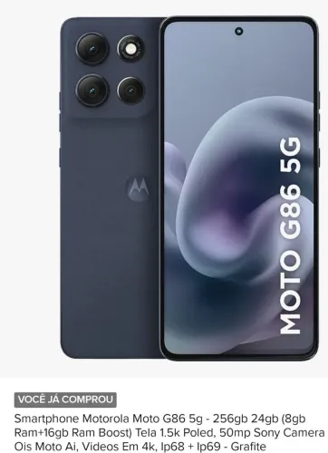 Motorola moto g86 5g 8ram 256g