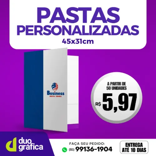 Pasta de Documentos Personalizada - Com sua arte