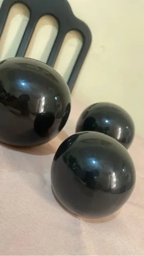 Conjunto de bolas de porcelana esmaltada