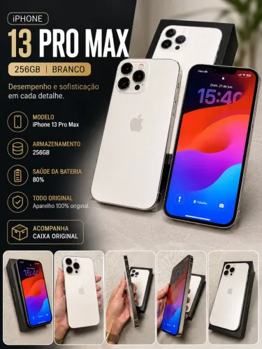 iPhone 13 Pro Max 256GB Branco 