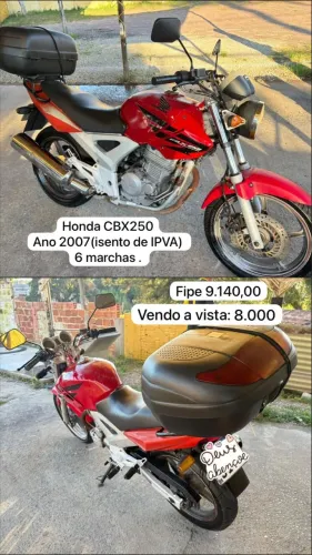 Honda Twister 250 R$.8.000,00