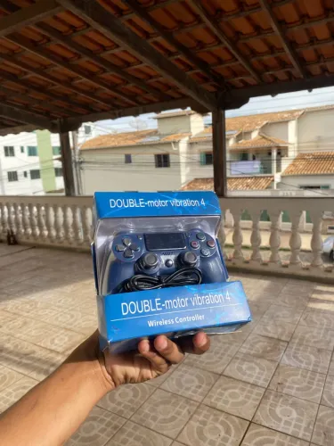 Controle Sem Fio para PS4 Azul - Funciona Perfeitamente + Cabo USB?