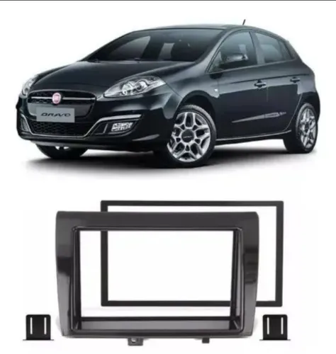 Moldura De Dvd 2 Din Fiat Bravo ate 2014