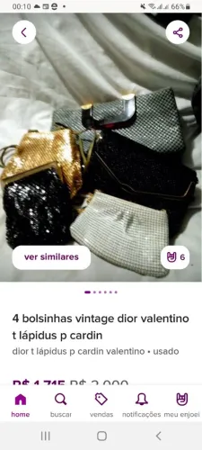 4 bolsinhas vintage dior ted lapidus pierre cardim 