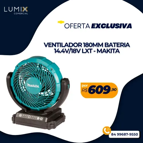 VENTILADOR 180MM BATERIA 14.4V/18V LXT MAKITA