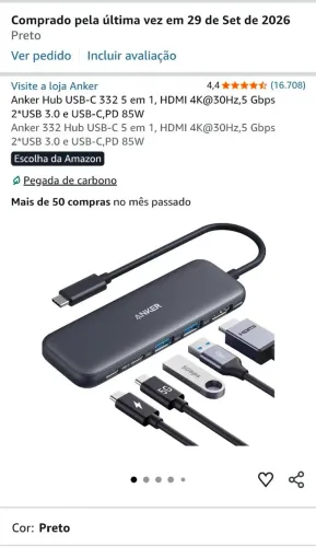 HUB 5 em 1 Anker