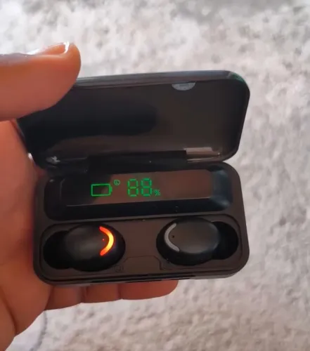 Fone de ouvido sem fio TWS F9-5 BTH-F9-5 preto