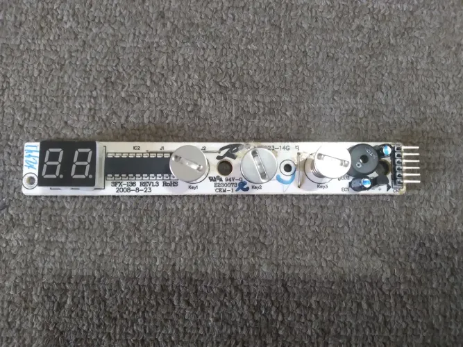 PLACA INTERFACE ADEGA ELETRÔNICA EASY COOLER SFX-136 REV1.3 DISPLAY BRANCO