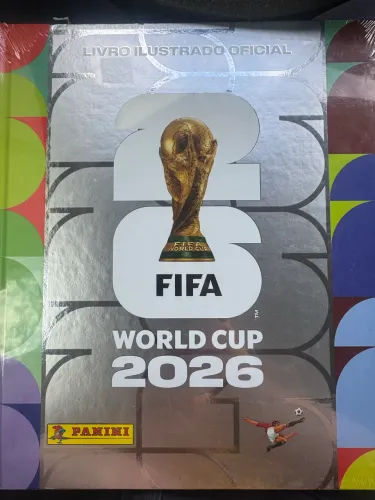 Álbum da copa capa Dura Prata 2026 completo