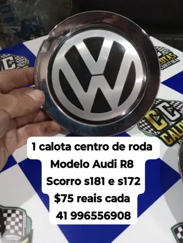 Calota centro de roda modelo Audi R8 scorro s181 e s172 modelo de aoli<br>Scorro s181 e s172