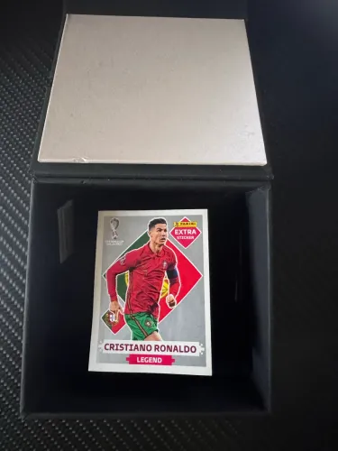 Extra sticker cr7 silver panini 2022