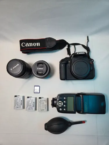 Kit Câmera Canon T5i + Lentes + Flash