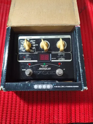 Pedal Pedaleira Vox Stomplab IG Semi Nova<br>Na caixa