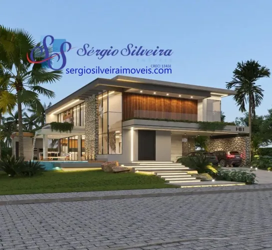 Belíssima casa alto padrão com 6 suítes no Aquiraz Riviera - Porto das Dunas