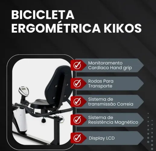 Bicicleta Ergométrica Kikos KR3.8 Magnética