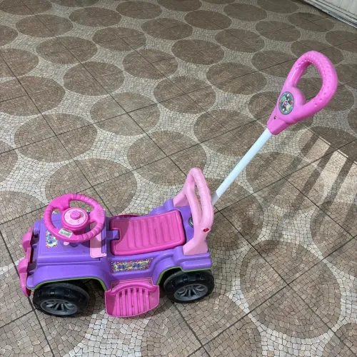 Carrinho Quadriciclo Infantil Passeio Empurrador Jip Jip Menina - Maral