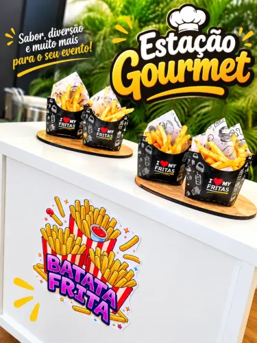 Estações Gourmet de Batata Frita.