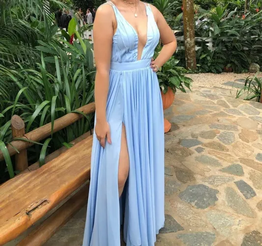 Vendo Vestido de Festa Azul Serenity