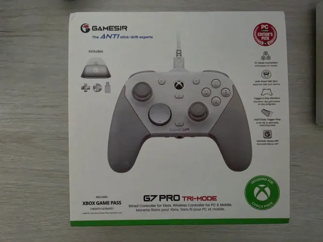 Controle Gamesir G7 Pro Branco (Xbox com fio, PC/Mobile sem fio) 