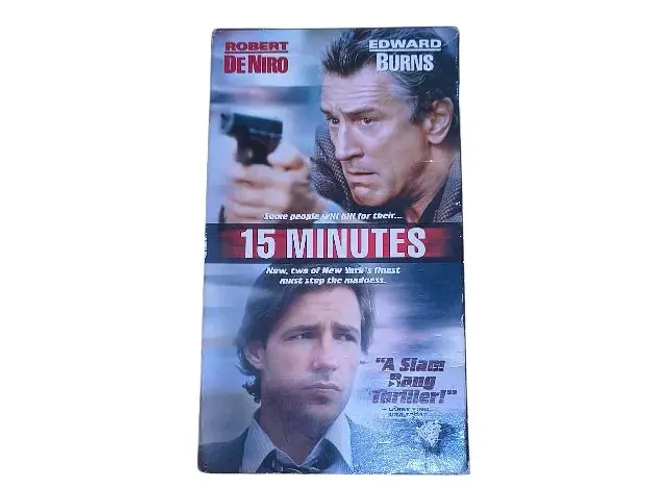 FILME VHS 15 MINUTOS RARIDADE COM ROBERT DE NIRO