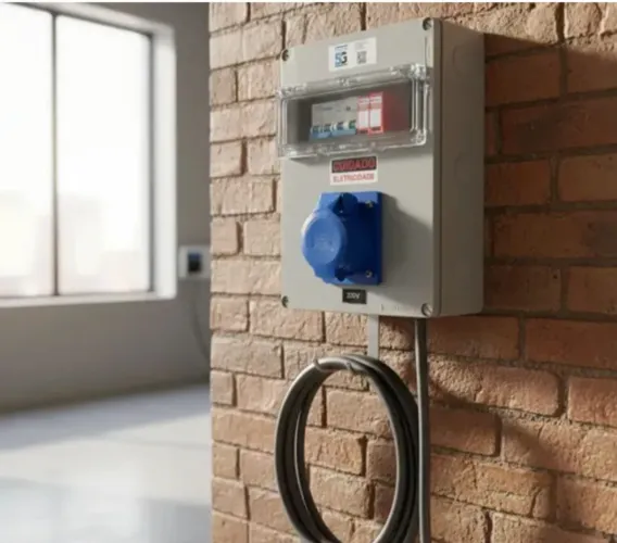 Quadro elétrico para carregador de carro elétrico