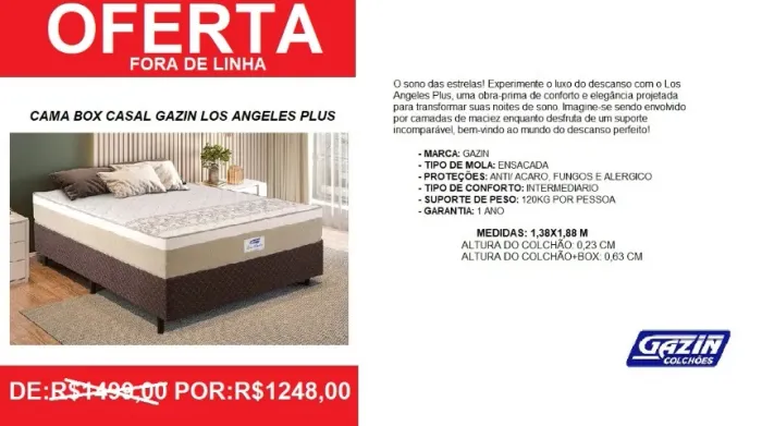 colchão + box - casal - compre hoje e receba em 72 horas 