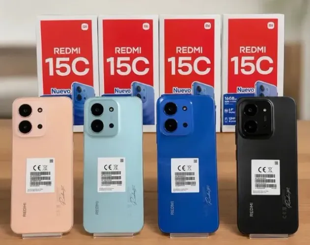 Redmi 15C 4G 128/4GB RAM Preto Azul Verde R$899,00 A VISTA