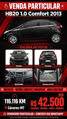 Hyundai HB20 Comf./c.plus/c.style 1.0 Flex 12V 2013