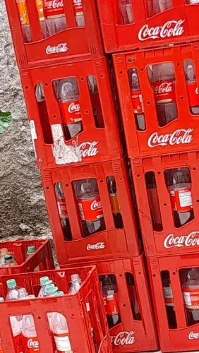 caica pvc completa retornável coca cola dois litros