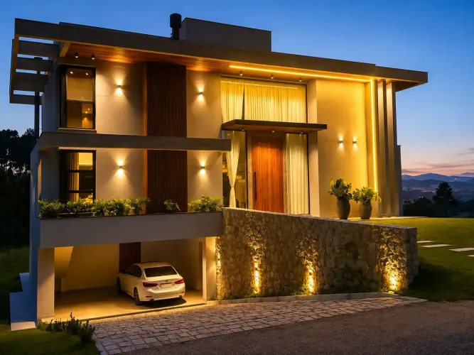 Casa de Alto Padrão no Costa da Serra | Vista para o Lago e Campo de Golfe.