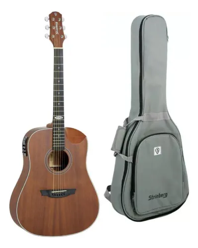 VIOLAO STRINBERG FOLK SD201HC - MAHOGANY SATIN (NOVO)