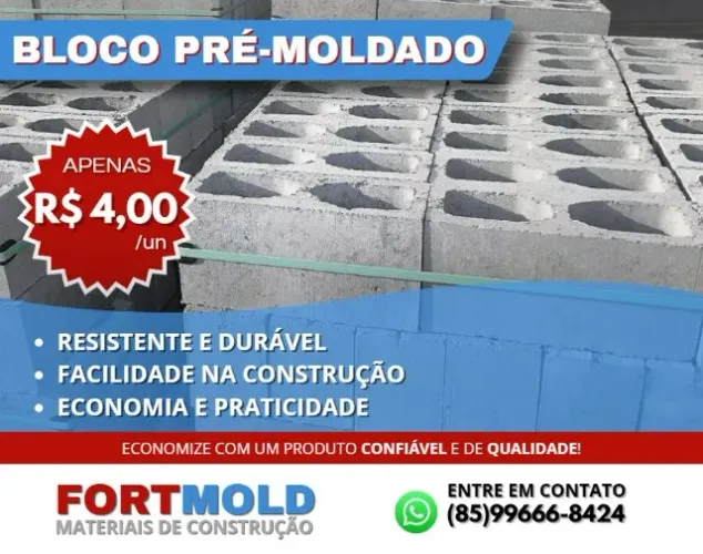 BLOCO PRÉ-MOLDADO