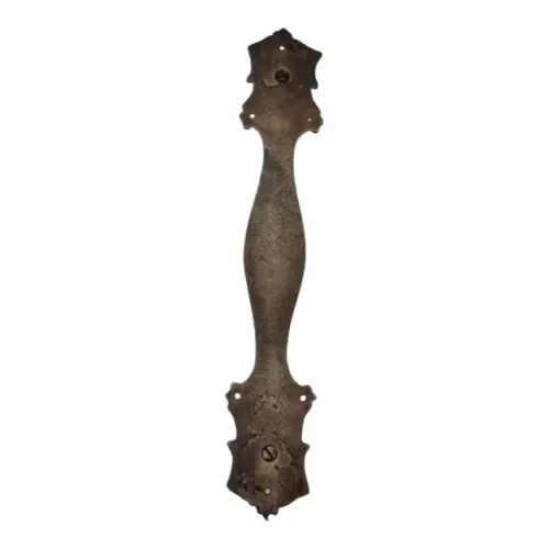 Puxador Antigo Bronze Art Nouveau Demolição Casarão Portão