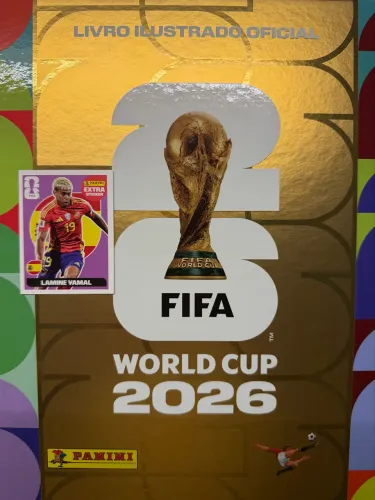 Figurinha Extra Legend Lamine Yamal Lilás Copa do Mundo 2026 Panini