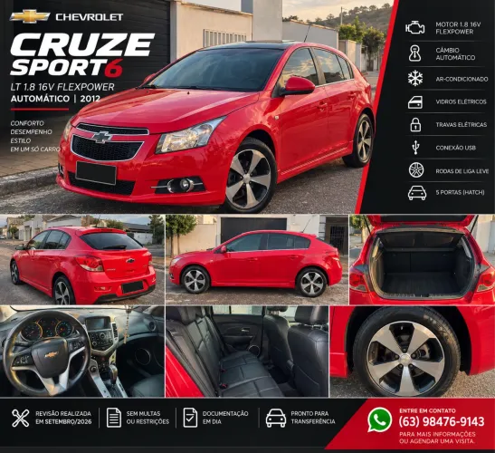 Chevrolet Cruze HB Sport LT 1.8 16V Flexp. 5P AUT 2012
