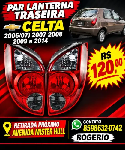LANTERNA TRASEIRA CELTA
