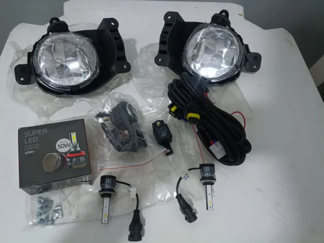 Kit farol de milha Spin /Onix /prisma com botão original