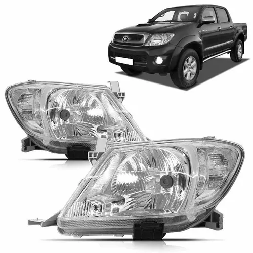 Farol Hilux Le Srv Sr 2009 2010 2011 Foco Cromado