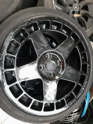 Roda aro 17 noova nv43 Preta Volkswagen Gol 4X100 
