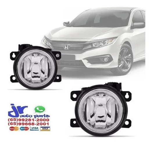 Par Farol Milha Honda New Civic 2017 2018 2019 G-10 (Reposição)