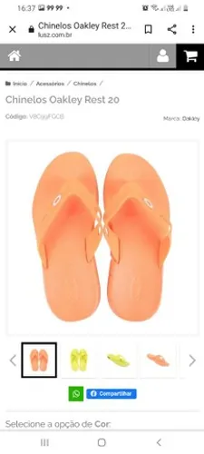 Chinelo Oakley Rest 20