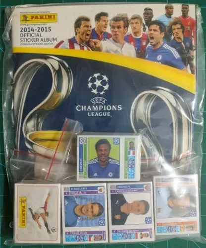 Álbum Champions League 2014-2015 - Capa Normal - Completo - Figurinhas Soltas.